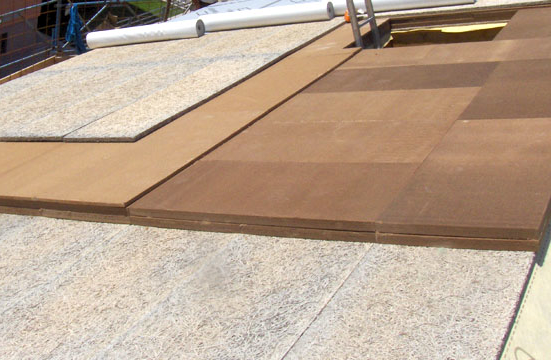 copertura esterna isolamento termico con fibra di legno